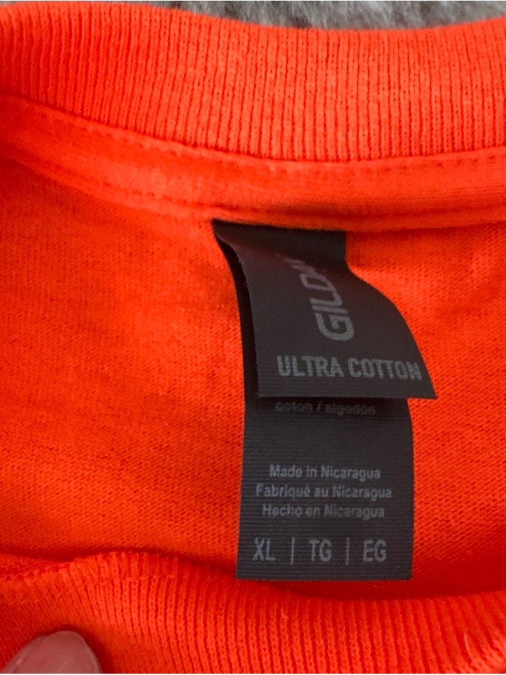 Gildan Mens XL US Coast Guard Semper Paratus Graphic T-Shirt Orange-0580 - Picture 3 of 6